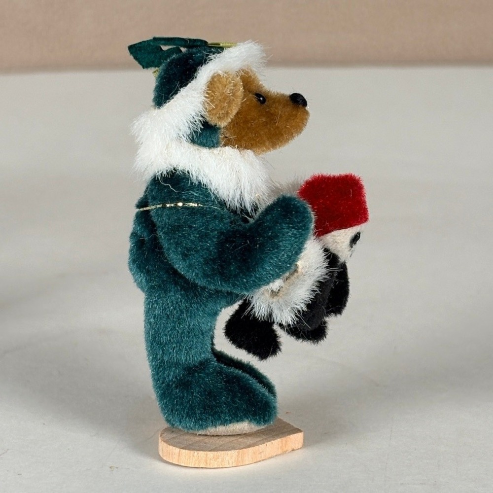 Deb Canham Little Gem Teddy Bear NICHOLAS 1995 Mohair Articulated Xmas Santa - Picture 4 of 10